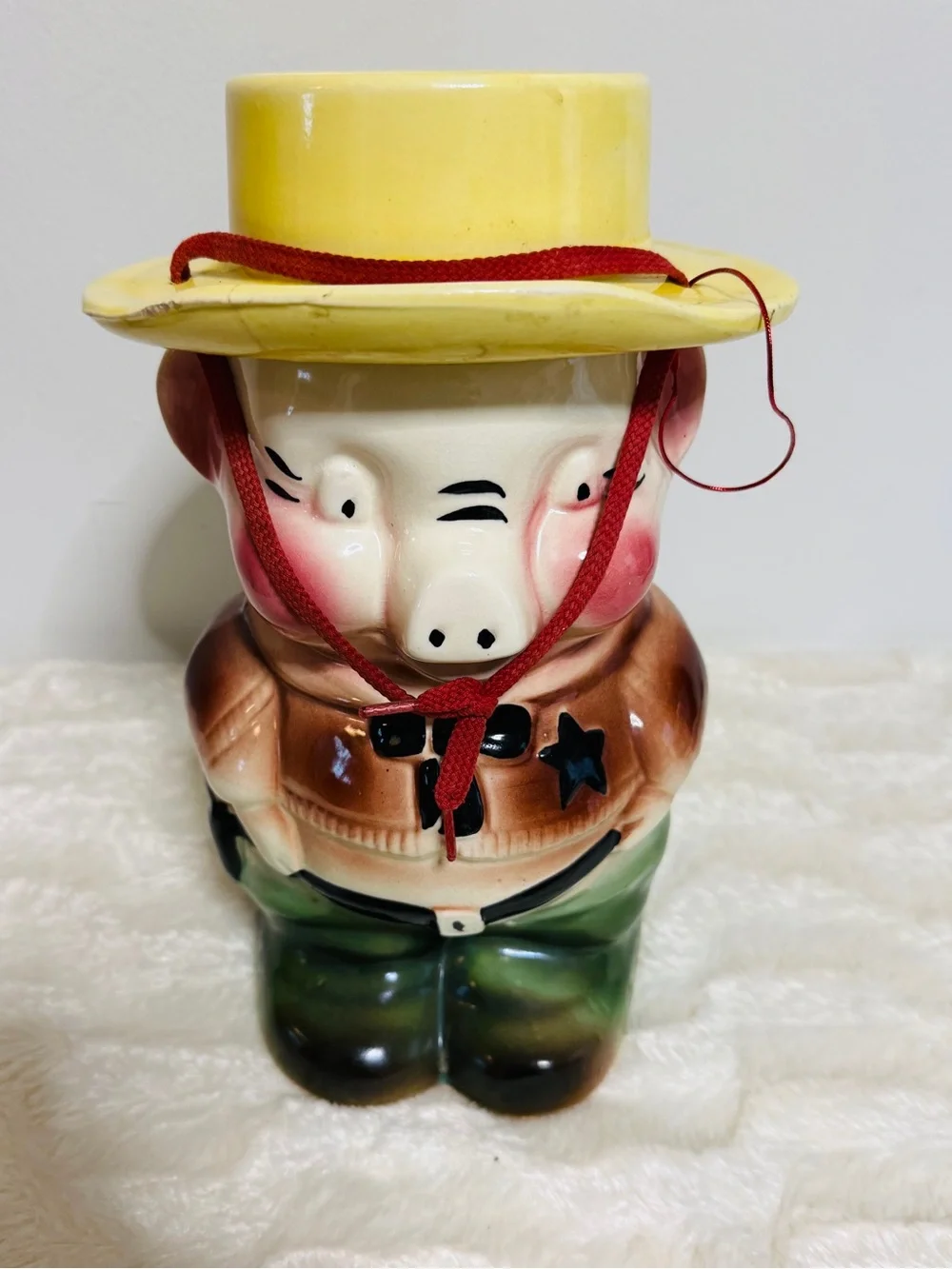 Robinson Ransbottom Cookie Jar Sheriff Pig Roseville RRP